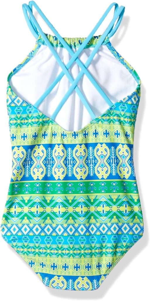 Kanu Surf Girls Jasmine Beach Sport Halter One Piece Swimsuit